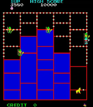 Amidar screen shot game playing